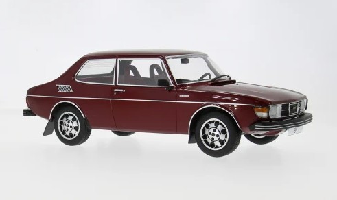 Saab 99 EMS 1977 Donkerrood - 1:18